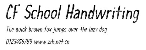 CF School Handwriting.ttf