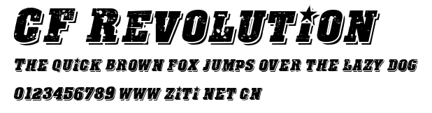 CF Revolution.ttf字體轉換器圖片