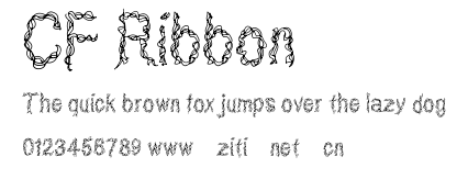 CF Ribbon.ttf字體轉換器圖片