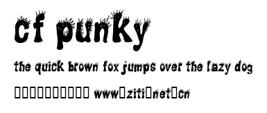 CF Punky.ttf字體轉換器圖片