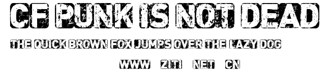 CF Punk is not Dead.ttf字體轉換器圖片