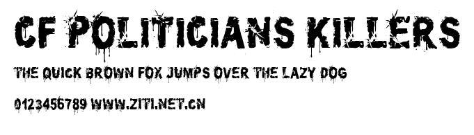 CF Politicians Killers.ttf字體轉換器圖片