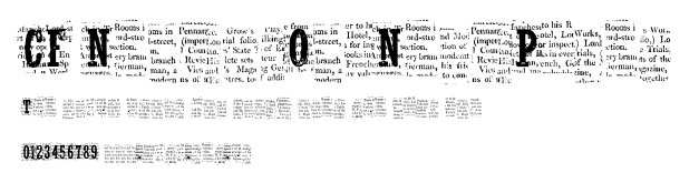 CF NelsonOldNewsPaper.ttf字體轉換器圖片