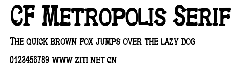 CF Metropolis Serif.ttf字體轉換器圖片