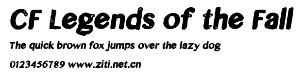 CF Legends of the Fall.ttf字體轉換器圖片