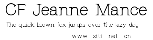 CF Jeanne Mance.ttf字體轉換器圖片