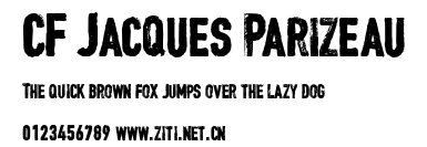 CF Jacques Parizeau.ttf字體轉換器圖片