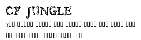 CF JUNGLE.ttf字體轉換器圖片
