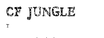 CF JUNGLE.ttf字體轉換器圖片