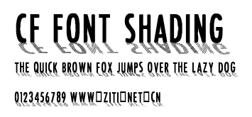 CF Font Shading .ttf字體轉換器圖片