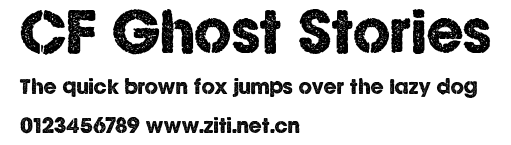CF Ghost Stories.ttf字體轉換器圖片