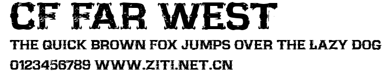 CF Far West.ttf字體轉換器圖片