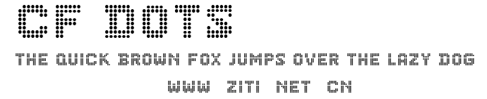 CF Dots 521.ttf字體轉換器圖片