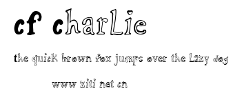 CF Charlie.ttf字體轉換器圖片