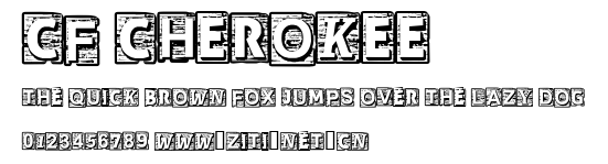 CF Cherokee.ttf字體轉換器圖片