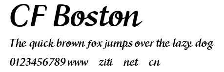 CF Boston.ttf字體轉換器圖片