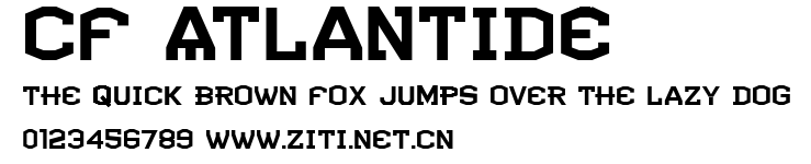 CF Atlantide.ttf字體轉換器圖片