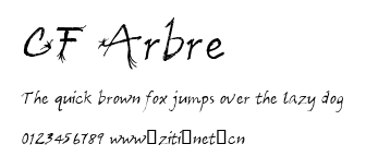 CF Arbre.ttf字體轉換器圖片
