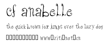 CF Anabelle.ttf字體轉換器圖片