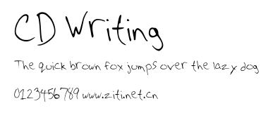 CD Writing.ttf字體轉換器圖片