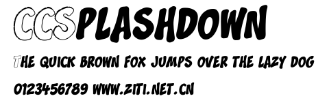 CCSplashdown.ttf字體轉換器圖片