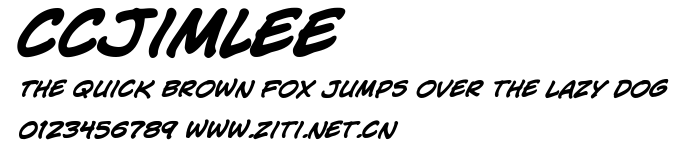 CCJimLee.ttf字體轉換器圖片