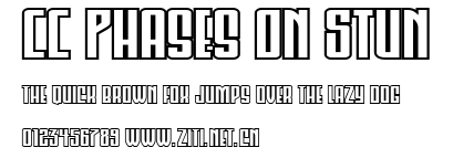 CC Phases On Stun.ttf字體轉換器圖片