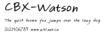 CBX-Watson.ttf字體轉換器圖片