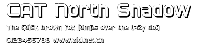 CAT North Shadow.ttf字體轉換器圖片