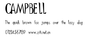 CAMPBELL.ttf字體轉換器圖片