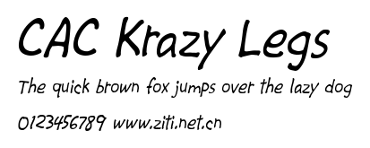 CAC Krazy Legs.ttf字體轉換器圖片