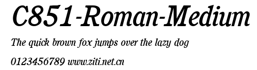 C851-Roman-Medium.ttf字體轉換器圖片