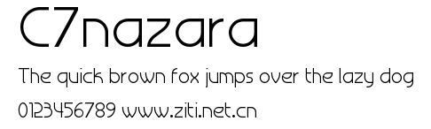 C7nazara.ttf字體轉換器圖片