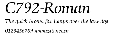 C792-Roman.ttf字體轉換器圖片