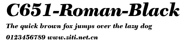 C651-Roman-Black.ttf字體轉換器圖片
