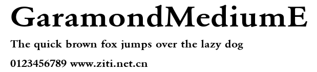GaramondMediumE.ttf字體轉換器圖片