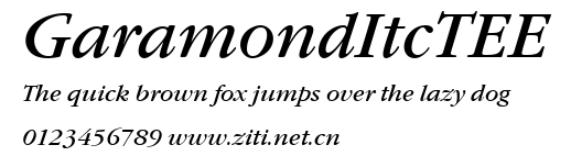 GaramondItcTEE.ttf字體轉換器圖片