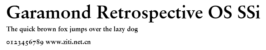 Garamond Retrospective OS SSi.ttf字體轉換器圖片