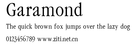 Garamond.ttf字體轉換器圖片