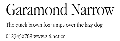 Garamond Narrow.ttf字體轉換器圖片