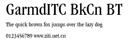 GarmdITC BkCn BT.ttf字體轉換器圖片
