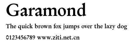 Garamond.ttf字體轉換器圖片