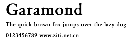 Garamond.ttf字體轉換器圖片