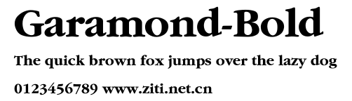 Garamond-Bold.ttf字體轉換器圖片