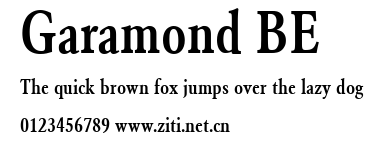 Garamond BE.ttf字體轉換器圖片
