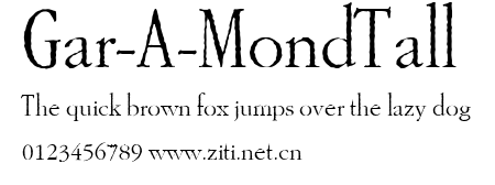 Gar-A-MondTall.ttf字體轉換器圖片