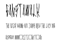 GanstaWalk.ttf字體轉換器圖片