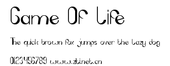 Game Of Life.ttf字體轉換器圖片