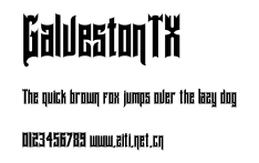 GalvestonTX.ttf字體轉換器圖片
