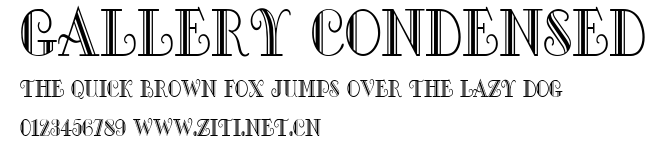 Gallery Condensed.ttf字體轉換器圖片
